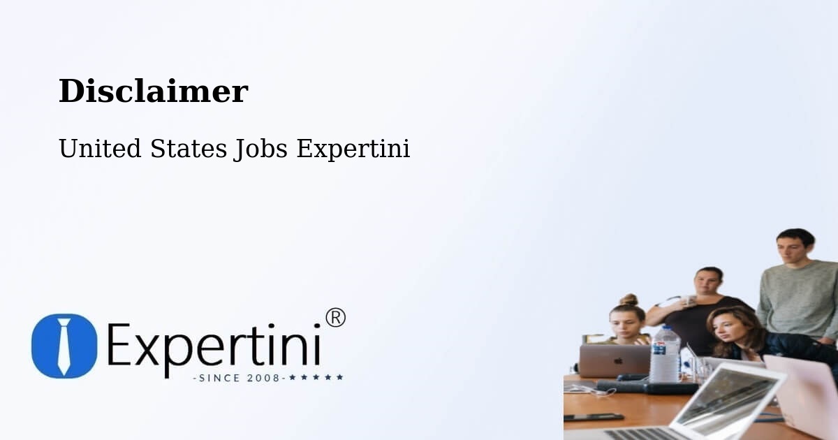 Disclaimer – Jamesburg - United States Jobs Expertini